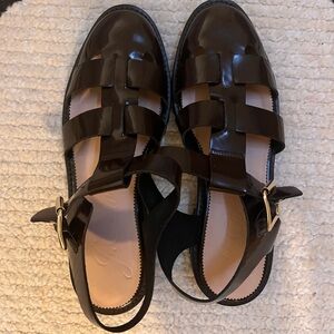 JCrew Lugsole fisherman sandals
